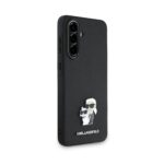 Калъф от 
Karl Lagerfeld PU Saffiano Metal Karl and Choupette Case за Samsung Galaxy A56 Black - Image 3
