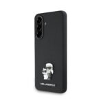 Калъф от 
Karl Lagerfeld PU Saffiano Metal Karl and Choupette Case за Samsung Galaxy A56 Black