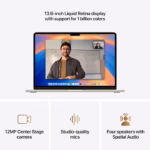 Apple 15-inch MacBook Air Apple M4 chip with 10-core CPU and 10-core GPU, 256GB, 16GB Ram - Starlight - Image 4