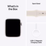 Apple Watch SE2 v2 Cellular 44mm Starlight Alu Case w Starlight Sport Band - M/L - Image 3