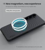 Калъф от 
Nillkin Super Frosted PRO Magnetic Back Cover for Samsung Galaxy S25 FE Black - Image 3