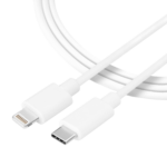 Кабел  Tactical Smooth Thread Cable USB-C/Lightning 1m White