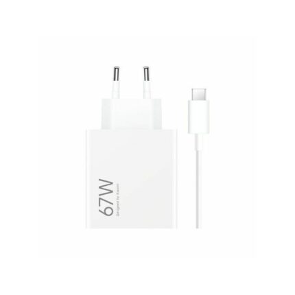 Зарядно Xiaomi MDY-12-EH USB-A 67W Travel Charger + Data Cable USB-C 6.2A Whitе