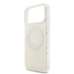Калъф от Guess IML Flowers Allover Strap MagSafe Case for iPhone 17 Pro Max White - Image 4
