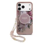 Калъф от Guess IML Flowers Strap MagSafe Case for iPhone 17 Pro Max Pink