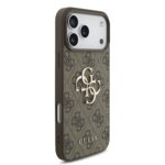Калъф от Guess PU 4G Metal Logo Case for iPhone 17 Pro Max Brown - Image 4