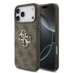 Калъф от Guess PU 4G Metal Logo Case for iPhone 17 Pro Max Brown