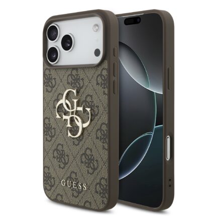 Калъф от Guess PU 4G Metal Logo Case for iPhone 17 Pro Max Brown