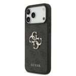 Калъф от Guess PU 4G Metal Logo Case for iPhone 17 Pro Max Grey - Image 2