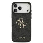 Калъф от Guess PU 4G Metal Logo Case for iPhone 17 Pro Max Grey - Image 3
