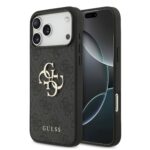 Калъф от Guess PU 4G Metal Logo Case for iPhone 17 Pro Max Grey