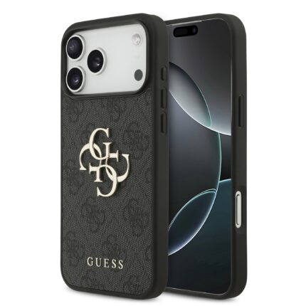 Калъф от Guess PU 4G Metal Logo Case for iPhone 17 Pro Max Grey