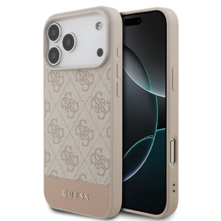 Калъф от Guess PU 4G Stripe Case for iPhone 17 Pro Max Pink