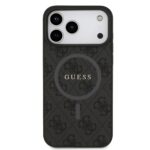 Калъф от Guess PU Leather 4G Colored Ring MagSafe Case for iPhone 17 Pro Max Black - Image 3