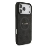 Калъф от Guess PU Leather 4G Colored Ring MagSafe Case for iPhone 17 Pro Max Black - Image 4