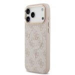 Калъф от Guess PU Leather 4G Gold Frame MagSafe Case for iPhone 17 Pro Max Pink - Image 2