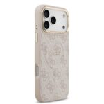 Калъф от Guess PU Leather 4G Gold Frame MagSafe Case for iPhone 17 Pro Max Pink - Image 4