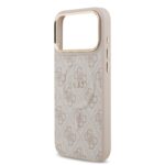 Калъф от Guess PU Leather 4G Gold Frame MagSafe Case for iPhone 17 Pro Max Pink - Image 5