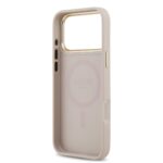Калъф от Guess PU Leather 4G Gold Frame MagSafe Case for iPhone 17 Pro Max Pink - Image 6
