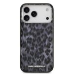 Калъф от Karl Lagerfeld IML Leopard MagSafe Case for iPhone 17 Pro Max Grey - Image 3