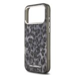 Калъф от Karl Lagerfeld IML Leopard MagSafe Case for iPhone 17 Pro Max Grey - Image 5