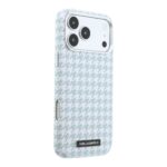 Калъф от Karl Lagerfeld PU Houndstooth Resin Plate MagSafe Case for iPhone 17 Pro Max Blue - Image 4